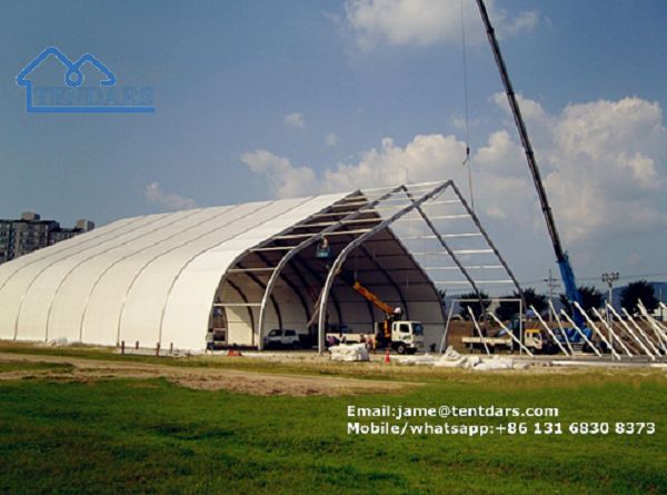 Big Curve Marquee For Outdoor Hangar Tent Temporary Structure Big Curve Marquee For Outdoor Hangar Tent Temporary Structure