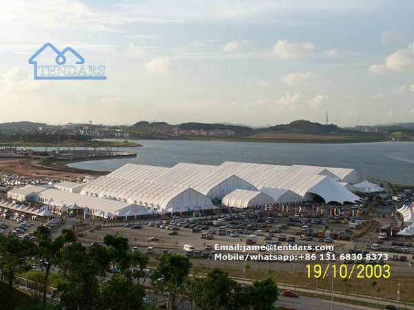 Huge Opaque White Pvc Membrane Curve Tent Marquee For Exhibition Show Huge Opaque White Pvc Membrane Curve Tent Marquee For Exhibition Show