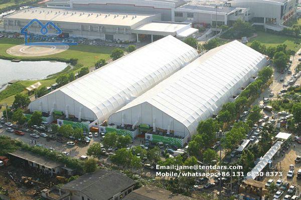 Huge Opaque White Pvc Membrane Curve Tent Marquee For Exhibition Show Huge Opaque White Pvc Membrane Curve Tent Marquee For Exhibition Show